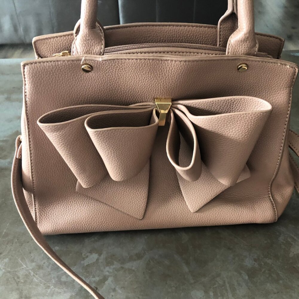 Crossi Bow Vegan Leather Handbag